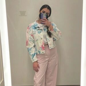 Wild Fable tie-dyed denim jacket. In excellent condition. Size large.